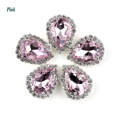 10 τμχ/50 τεμ. DR Σχήμα πολύχρωμα στρας Faltback Γυάλινη πόρπη ράψιμο σε πέτρες Χρήση για αξεσουάρ ρούχων DIY