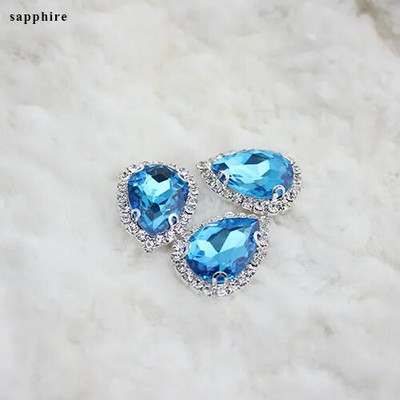 10 τμχ/50 τεμ. DR Σχήμα πολύχρωμα στρας Faltback Γυάλινη πόρπη ράψιμο σε πέτρες Χρήση για αξεσουάρ ρούχων DIY