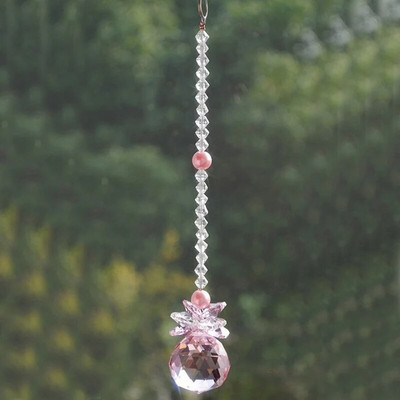 Crystal Ball Prism Suncatcher Rainbow pakabukų gamintoja Kabančių kristalų prizmės, skirtos langams Namų sodui Kalėdų dienos vakarėlio vestuvės