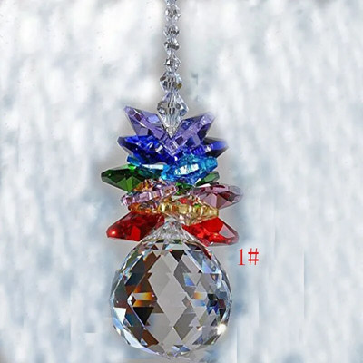 Crystal Ball Prism Suncatcher Rainbow pakabukų gamintoja Kabančių kristalų prizmės, skirtos langams Namų sodui Kalėdų dienos vakarėlio vestuvės