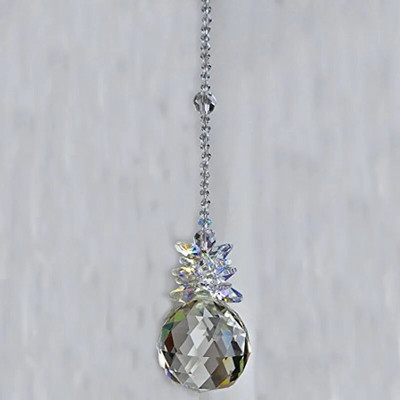 Crystal Ball Prism Suncatcher Rainbow pakabukų gamintoja Kabančių kristalų prizmės, skirtos langams Namų sodui Kalėdų dienos vakarėlio vestuvės