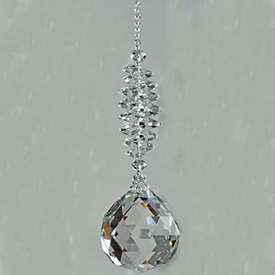 Crystal Ball Prism Suncatcher Rainbow pakabukų gamintoja Kabančių kristalų prizmės, skirtos langams Namų sodui Kalėdų dienos vakarėlio vestuvės