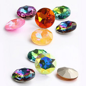 27 mm apvalus stiklas Kalnų krištolas Brangakmenis Deimantiniai Akmenys papuošalams Drabužiams Krištolinis akmuo Didelės Lovos Suknelei Pasidaryk pats