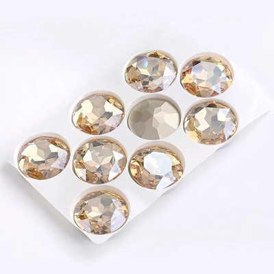 27 mm apvalus stiklas Kalnų krištolas Brangakmenis Deimantiniai Akmenys papuošalams Drabužiams Krištolinis akmuo Didelės Lovos Suknelei Pasidaryk pats