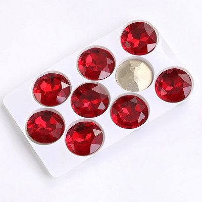 27 mm apvalus stiklas Kalnų krištolas Brangakmenis Deimantiniai Akmenys papuošalams Drabužiams Krištolinis akmuo Didelės Lovos Suknelei Pasidaryk pats