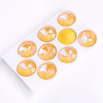 27 mm apvalus stiklas Kalnų krištolas Brangakmenis Deimantiniai Akmenys papuošalams Drabužiams Krištolinis akmuo Didelės Lovos Suknelei Pasidaryk pats