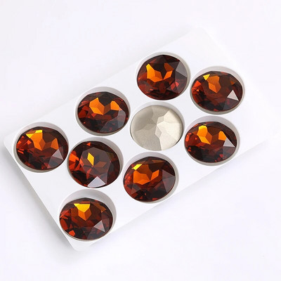 27 mm apvalus stiklas Kalnų krištolas Brangakmenis Deimantiniai Akmenys papuošalams Drabužiams Krištolinis akmuo Didelės Lovos Suknelei Pasidaryk pats