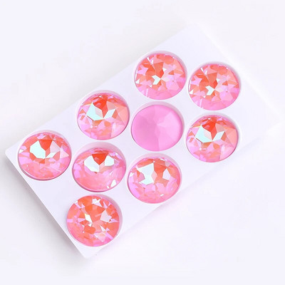 27 mm apvalus stiklas Kalnų krištolas Brangakmenis Deimantiniai Akmenys papuošalams Drabužiams Krištolinis akmuo Didelės Lovos Suknelei Pasidaryk pats