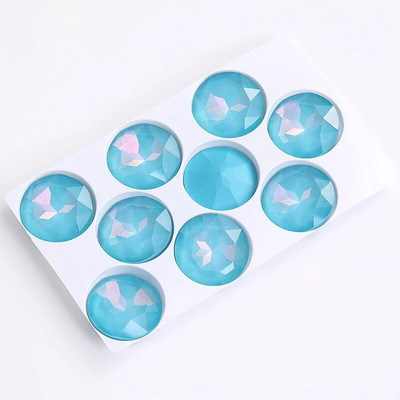 27 mm apvalus stiklas Kalnų krištolas Brangakmenis Deimantiniai Akmenys papuošalams Drabužiams Krištolinis akmuo Didelės Lovos Suknelei Pasidaryk pats