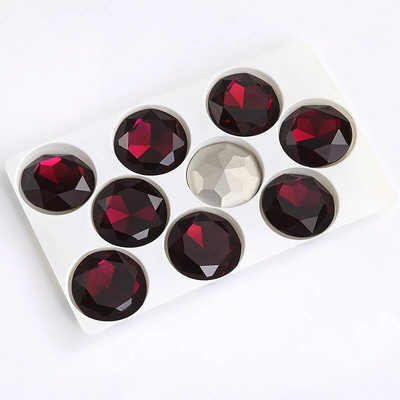 27 mm apvalus stiklas Kalnų krištolas Brangakmenis Deimantiniai Akmenys papuošalams Drabužiams Krištolinis akmuo Didelės Lovos Suknelei Pasidaryk pats