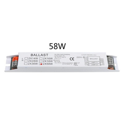 1kom T8 220-240V AC 2x58W široki napon elektroničkog balasta fluorescentne prigušnice