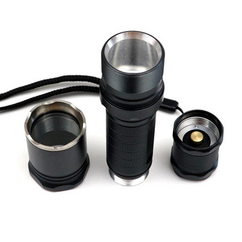 DIY φακός Shell κράμα αλουμινίου M5 M6 Torch Lantern Case Body Host χωρίς LED Chip Bulb Driver Reflector Lamp Cap Drop-in