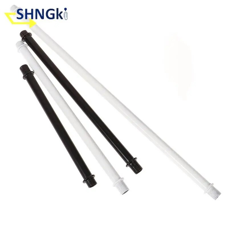 1vnt apšvietimo priedai M10*1 danties vamzdelio lempa Dvigalvė išorinė tuščiavidurė metalinė strypas 10cm 15cm 20cm 30cm 40cm 50cm