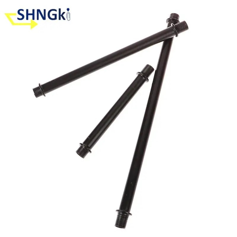 1vnt apšvietimo priedai M10*1 danties vamzdelio lempa Dvigalvė išorinė tuščiavidurė metalinė strypas 10cm 15cm 20cm 30cm 40cm 50cm