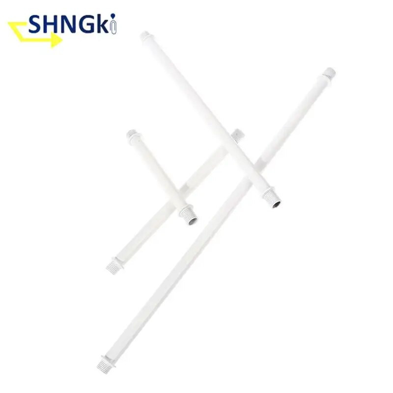 1vnt apšvietimo priedai M10*1 danties vamzdelio lempa Dvigalvė išorinė tuščiavidurė metalinė strypas 10cm 15cm 20cm 30cm 40cm 50cm