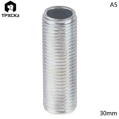 10 vnt 15/20/25/30 mm M10 lempos danties vamzdis tuščiaviduris sriegiuotas vamzdis lempos gaubtas liustra Jungiamojo strypo fiksuoto pagrindo priedai sraigtinė veržlė