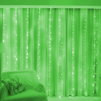 LED svjetiljke za zavjese s 8 načina rada na daljinskom upravljaču Girland Fairy Lights za Božićne dekoracije svatova Svjetla za prozore u sobi