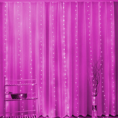 6x3M LED USB zavjesa s viličnim svjetlima Božićni vijenac s 8 načina daljinskog upravljača za Novu godinu 2024. Party Garden Kućna svadbena dekoracija