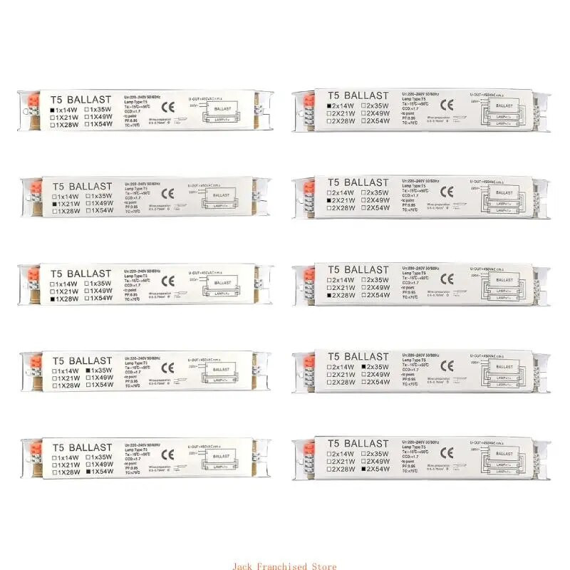 220-240 V fluorescencinės lempos Elektroninis balastinis liuminescencinis vamzdis Universalus fluorescencinis platus elektroninis