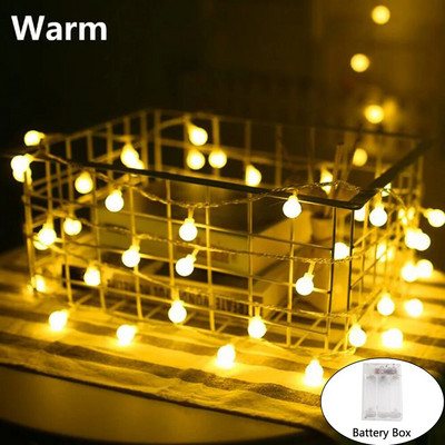 10M kuglasta LED svjetiljka s užetom Vanjska svjetla s kuglastim lancem Svjetla s vijencem Žarulja s vilinskim svjetlima Party Home Vjenčanje Vrt Božićni ukras