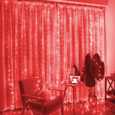 USB festoon LED žičano svjetlo 8 načina rada Remote Božićna vila Girlland Light Decor zavjese za kućne praznike Ukrasna novogodišnja lampa