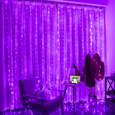 USB festoon LED žičano svjetlo 8 načina rada Remote Božićna vila Girlland Light Decor zavjese za kućne praznike Ukrasna novogodišnja lampa