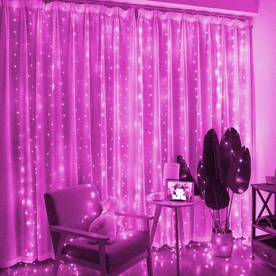 USB festoon LED žičano svjetlo 8 načina rada Remote Božićna vila Girlland Light Decor zavjese za kućne praznike Ukrasna novogodišnja lampa