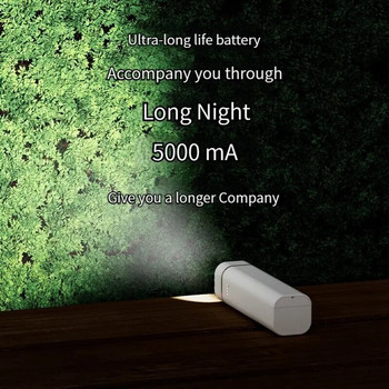 Многофункционален 4-в-1 LED настолен акумулаторен фенер Настолна лампа Сензорен димер Държач за мобилен телефон Светлина за четене