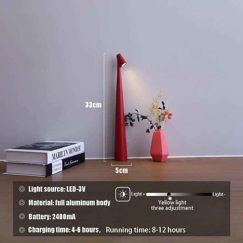 Juhtmeta LED-laualamp öökapp laadimisvalgustusega öölambid, ruumi meeleoluvalgustid, puutetundlik laualamp majakaunistuste jaoks