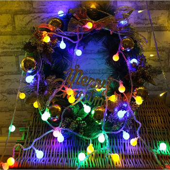 3M 6M 10M Fairy Garland LED Φωτάκια χορδών μπάλας Αδιάβροχα για Χριστουγεννιάτικο Δέντρο Διακόσμηση Εσωτερικού σπιτιού με μπαταρία