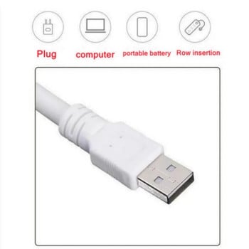 Φωτιστικό USB Νυχτερινό Φωτιστικό Απευθείας βύσμα Φορητό φωτιστικό κομοδίνου Κοιτώνα Προστασία ματιών Φοιτητική μελέτη ανάγνωσης Διαθέσιμο φως νύχτας