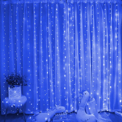 6M vijenac za zavjese LED žičane svjetiljke Festivalska dekoracija 8 načina rada USB daljinski upravljač Blagdanska vjenčana svjetla Božićna svjetla