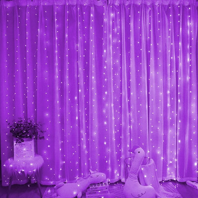 6M vijenac za zavjese LED žičane svjetiljke Festivalska dekoracija 8 načina rada USB daljinski upravljač Blagdanska vjenčana svjetla Božićna svjetla