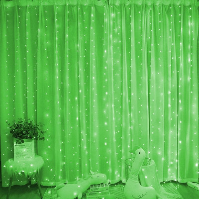 6M vijenac za zavjese LED žičane svjetiljke Festivalska dekoracija 8 načina rada USB daljinski upravljač Blagdanska vjenčana svjetla Božićna svjetla