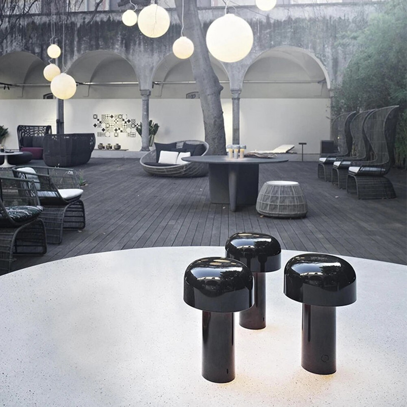 Gomba éjszakai lámpa LED Posztmodern Minimalista Fény Gyermek Személyiség Dizájn lámpa tanuláshoz USB ágy melletti gomba asztali lámpa