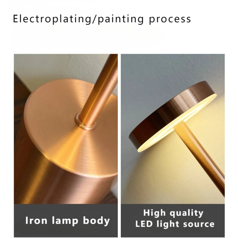 Metalne stolne svjetiljke od 1800 Mah Led bežična stolna svjetiljka za restoran s mogućnošću prigušivanja, USB punjiva stolna svjetiljka za bar, stolno svjetlo za restoran