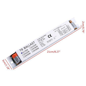 T8 2x18/30/58W Compact Electronic Ballast Tube Instant Start Desk Lights Φθορίζοντα ballasts για προμήθειες γραφείου στο σπίτι