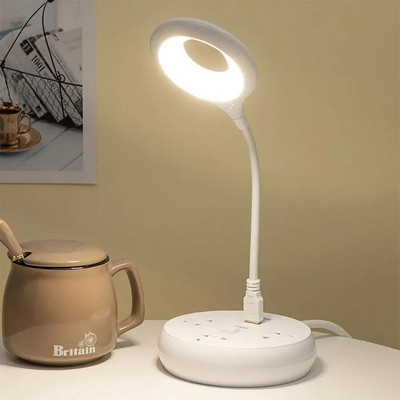 LED asztali lámpa Hordozható éjszakai lámpa Szabadon összecsukható asztali lámpa USB olvasó Talbe lámpa Szemvédelem Energiatakarékos asztali lámpa