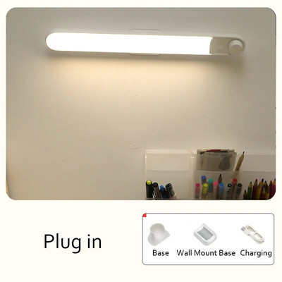 LED érzékelős lámpa falra szerelhető olvasólámpa USB újratölthető asztali lámpa Hordozható segélylámpa Fokozatmentesen szabályozható kempinglámpa