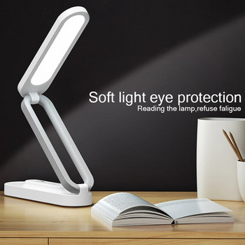 LED сгъваема настолна лампа Защита на очите за четене 3-степенно затъмняване Осветление Настолни лампи Нощна всекидневна Спалня Зареждане Нощна лампа