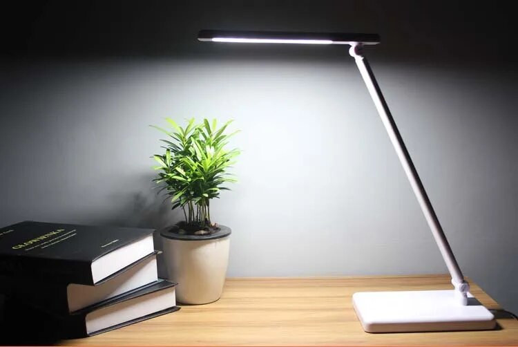 Nauja pritemdoma stalinė skaitymo lemputė Akių apsaugos studijų lempa jutiklinis jungiklis LED stalinė lempa 5 V USB įkrovimo prievado laiko nustatymo stalinė lempa