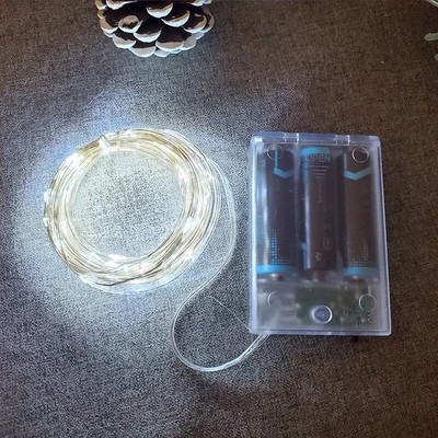 5m/10m varinės vielos baterijų dėžutė girlianda LED vestuvių puošmena namų dekoravimui Fėja vakarėlio dekoravimui Šviesos stygos