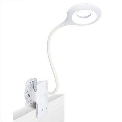 Hordozható asztali lámpa Újratölthető olvasólámpa Szemvédő könyvjelző LED USB olvasólámpa Touch Control Clip asztali asztali lámpa