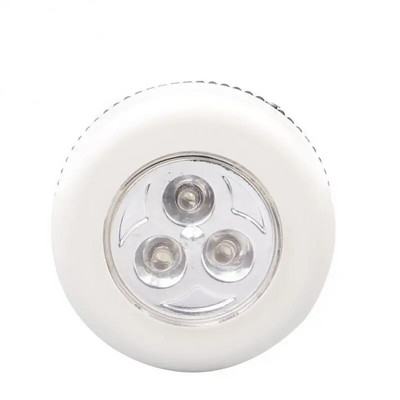 Lampă rotundă Utilizați lumină de noapte Lumină mică cu LED reîncărcabilă pentru casă, bucătărie, dormitor, stick portabil pe lampă, lumină de urgență