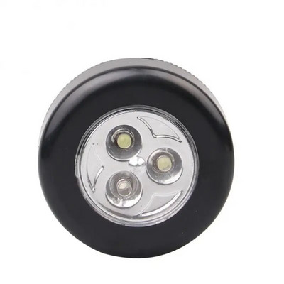 Lampă rotundă Utilizați lumină de noapte Lumină mică cu LED reîncărcabilă pentru casă, bucătărie, dormitor, stick portabil pe lampă, lumină de urgență