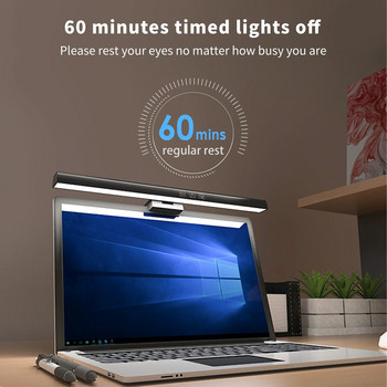 300/500 mm LED Compute Desk Screenbar Light Безстепенно затъмняване USB акумулаторна лампа Лампа за четене Преносима висококачествена сензорна лампа