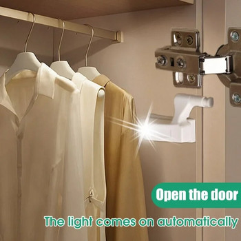 Led вътрешна лампа на пантите под лампи за шкафове Универсални гардеробни шкафове Сензорни светлини за спалня Кухня Нощни лампи