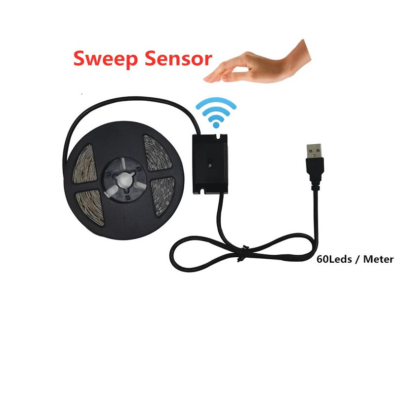 LED rasvjeta ispod ormara LED traka LED svjetiljka s bežičnim PIR senzorom pokreta USB priključak Svjetlo kuhinja Stepenice Ormar Bočno svjetlo