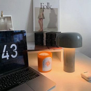 Акумулаторна настолна лампа Модерна LED лампа с италиански дизайн с гъби Преносима нощна декоративна лампа за кабинет за спалня