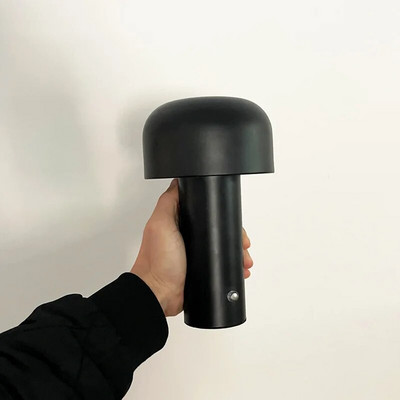 Újratölthető asztali lámpa Modern LED olasz dizájn gombás lámpa Hordozható hálószoba dolgozószoba éjjeli lámpa